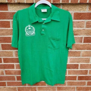 Vintage Michigan State Spartans Polo Shirt Men's Size Large Made in USA